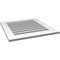 Ekena Millwork Vertical Surface Mount PVC Gable Vent: Functional, w/ 3-1/2"W x 1"P Standard Frame, 26"W x 28"H GVPVE26X2801SF - alternate 3